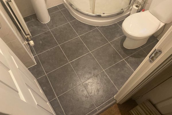 Bathroom tiled floor