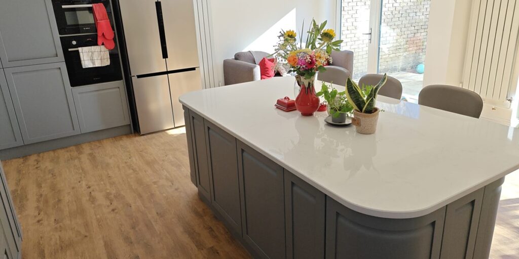Kitchen with lots of cupboards