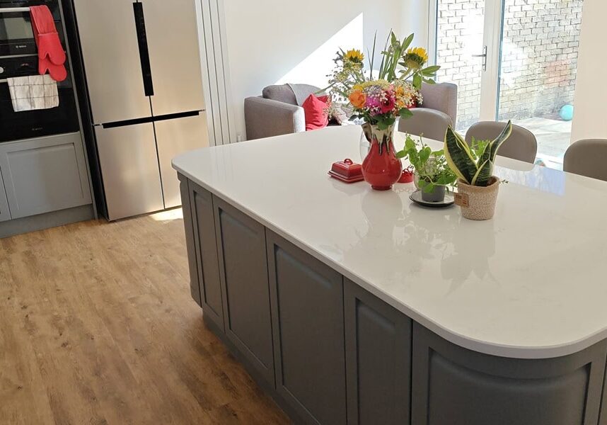 Kitchen with lots of cupboards